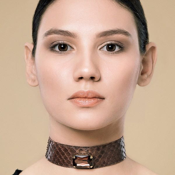 Kristal taşlı piton choker 2